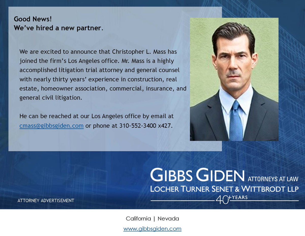 Gibbs Giden Locher Turner Senet & Wittbrodt LLP San Jose, CA Office