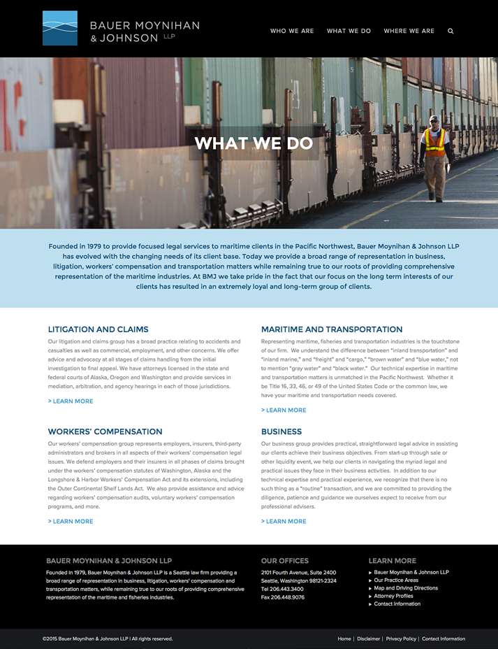 Bauer, Moynihan & Johnson, L.L.P Seattle, WA Office