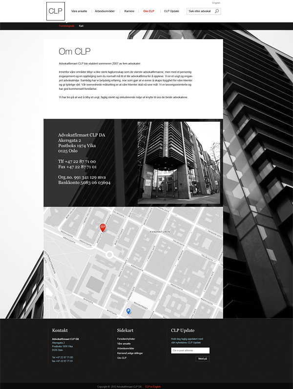 Advokatfirmaet CLP DA Oslo, Norway Office