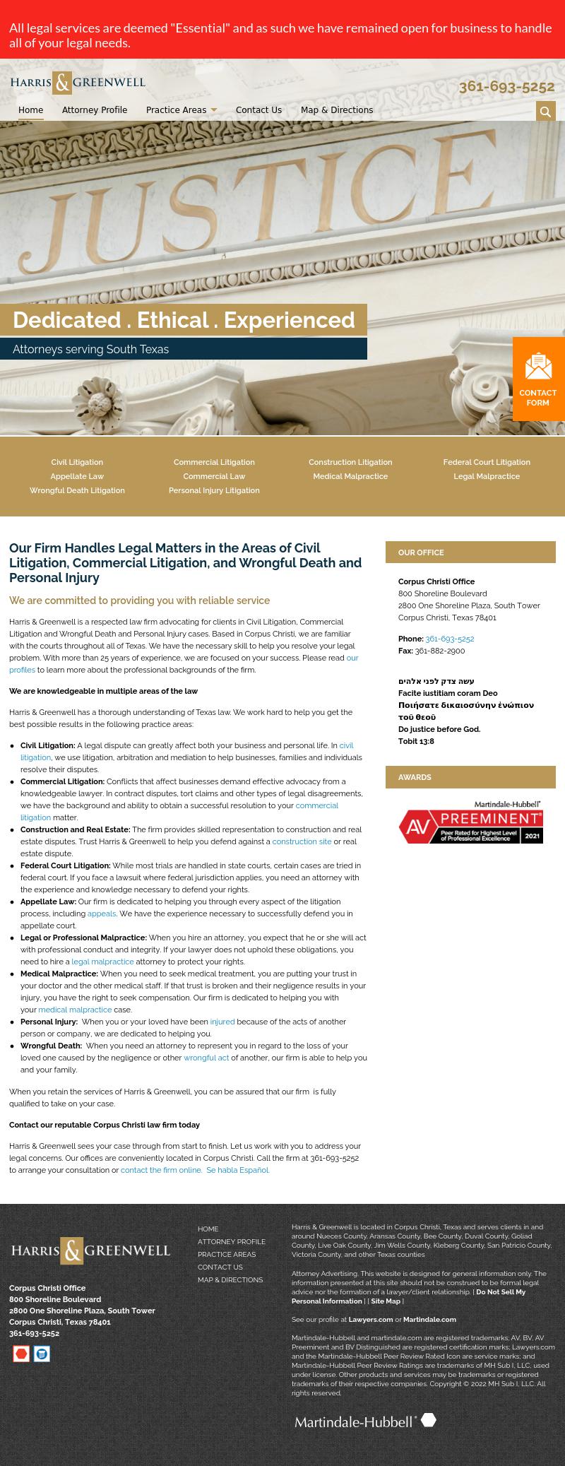 Harris & Greenwell Corpus Christi, TX Office