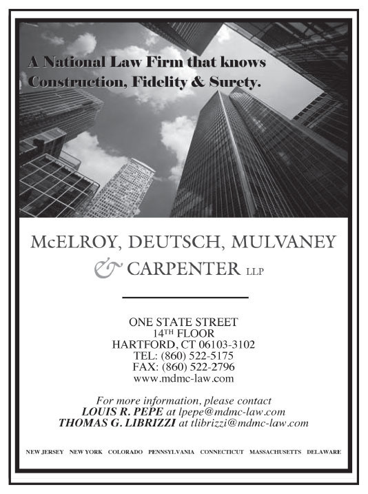 Mcelroy, Deutsch, Mulvaney & Carpenter LLP Hartford, CT Office