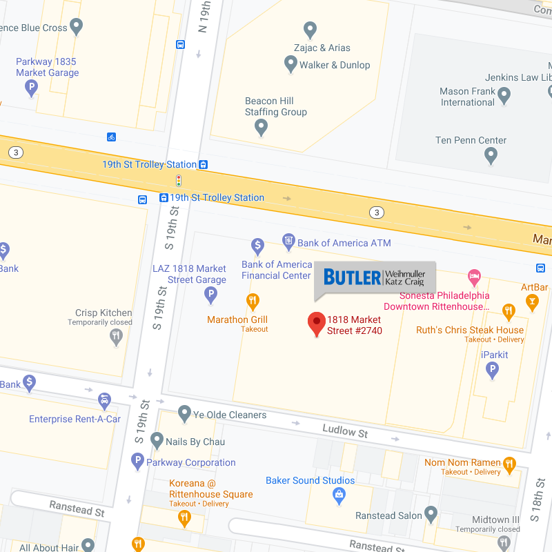 Butler Weihmuller Katz Craig, LLP Philadelphia, PA Office