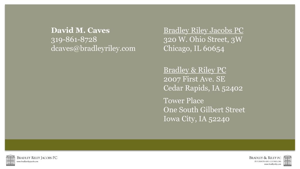 Bradley & Riley PC Chicago, IL Office