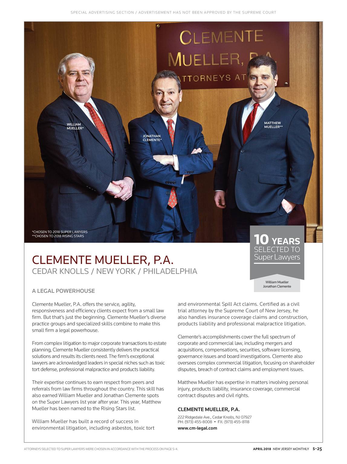 Clemente Mueller, P.A Cedar Knolls, NJ Office