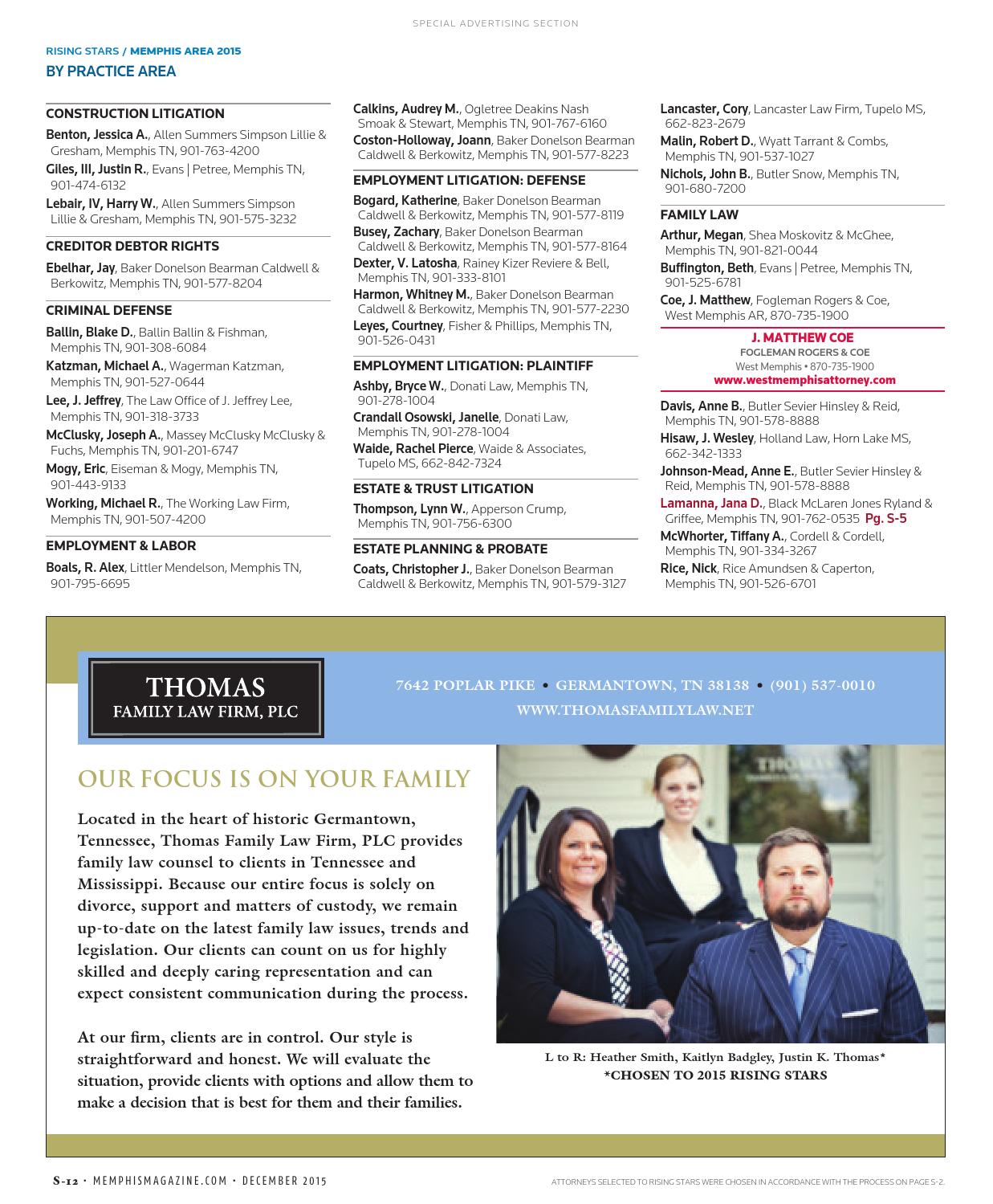 The Law Office of Massey McClusky Fuchs & Ballenger Memphis, TN Office