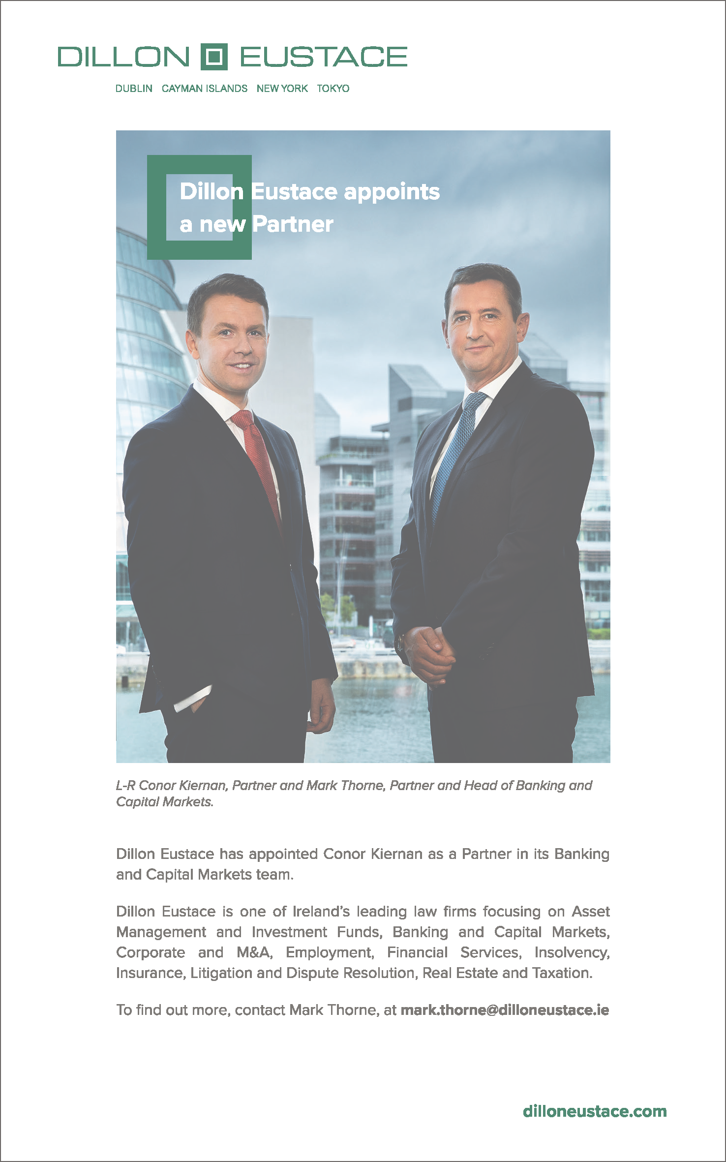 Dillon Eustace Dublin, Ireland Office