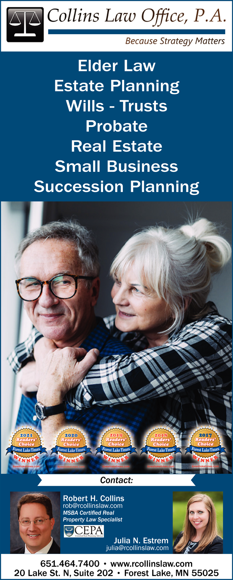 Kelsey Law Office Forest Lake, MN Office