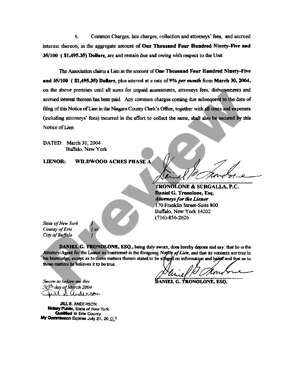 Tronolone & Surgalla, P.C Buffalo, NY Office