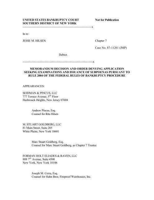 Seidman & Pincus, LLC Hasbrouck Heights,  Office