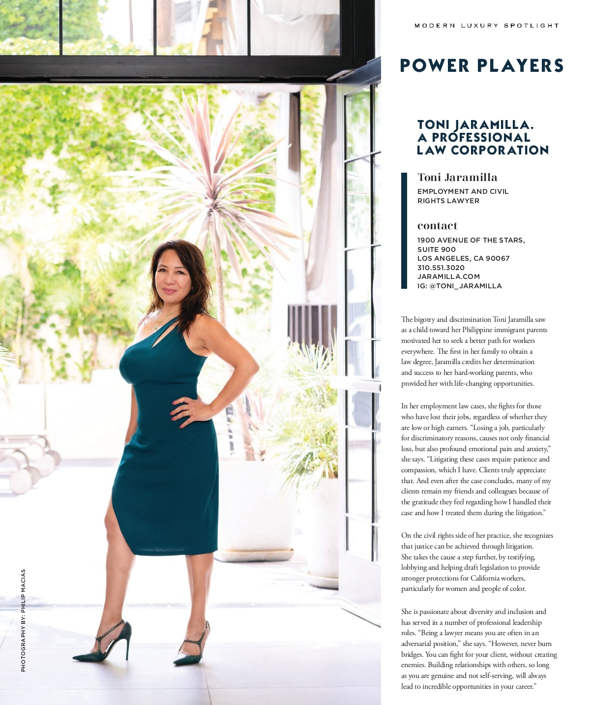 Toni Jaramilla, A Professional Law Corporation Los Angeles, CA Office