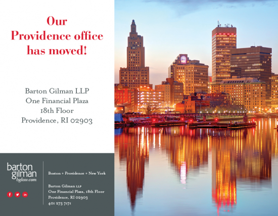 Barton Gilman LLP Providence,  Office