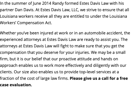 Estes Davis Law Baton Rouge,  Office