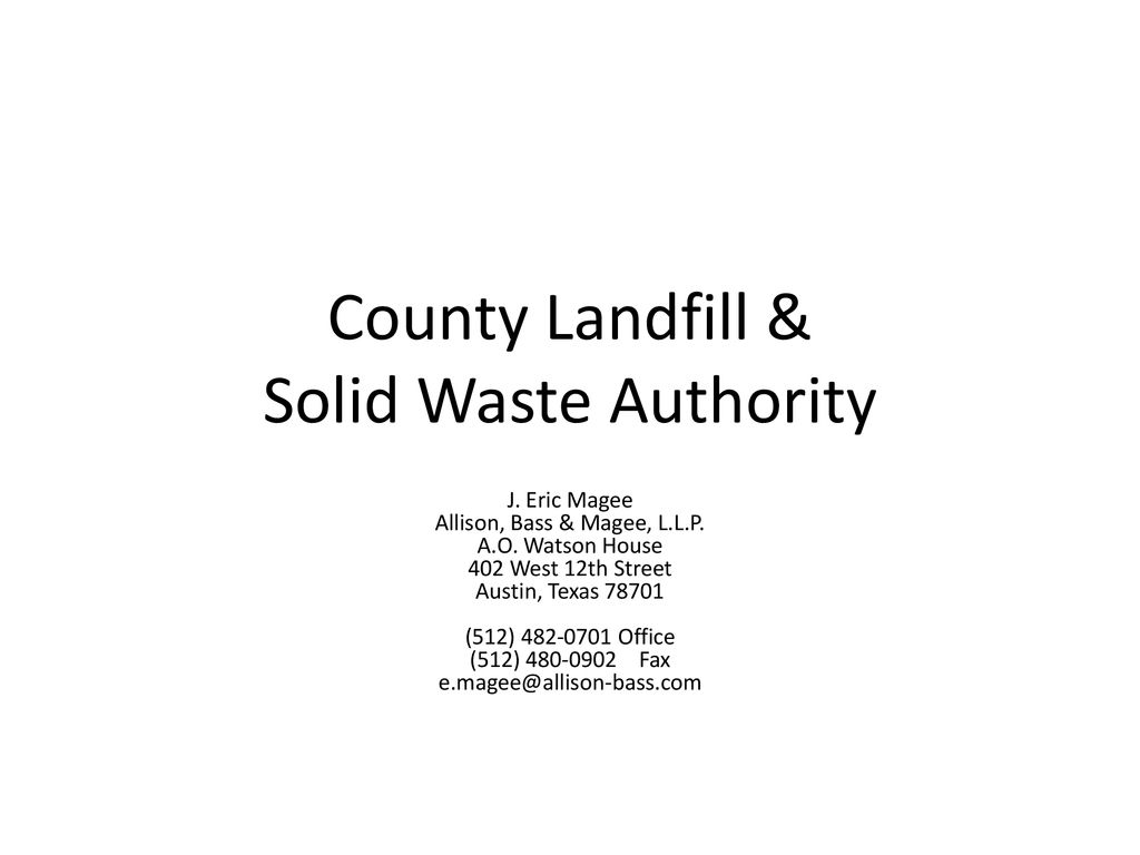 Allison, Bass &  Magee, LLP Austin, TX Office