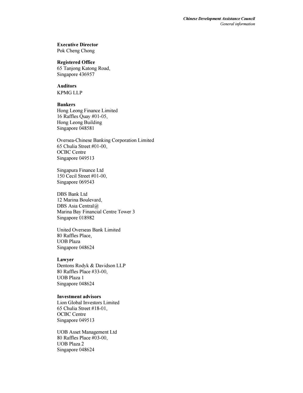 Dentons Rodyk & Davidson LLP Singapore Office