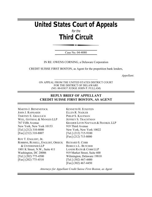 Landis Rath & Cobb LLP Wilmington, DE Office