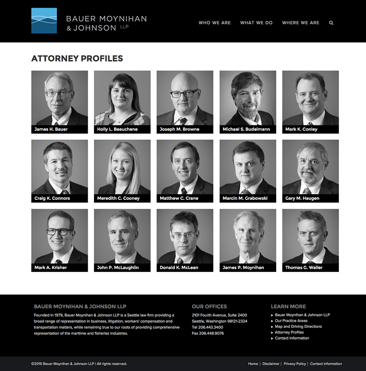 Bauer, Moynihan & Johnson, L.L.P Seattle, WA Office