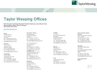 Taylor Wessing Berlin, Colombia Office