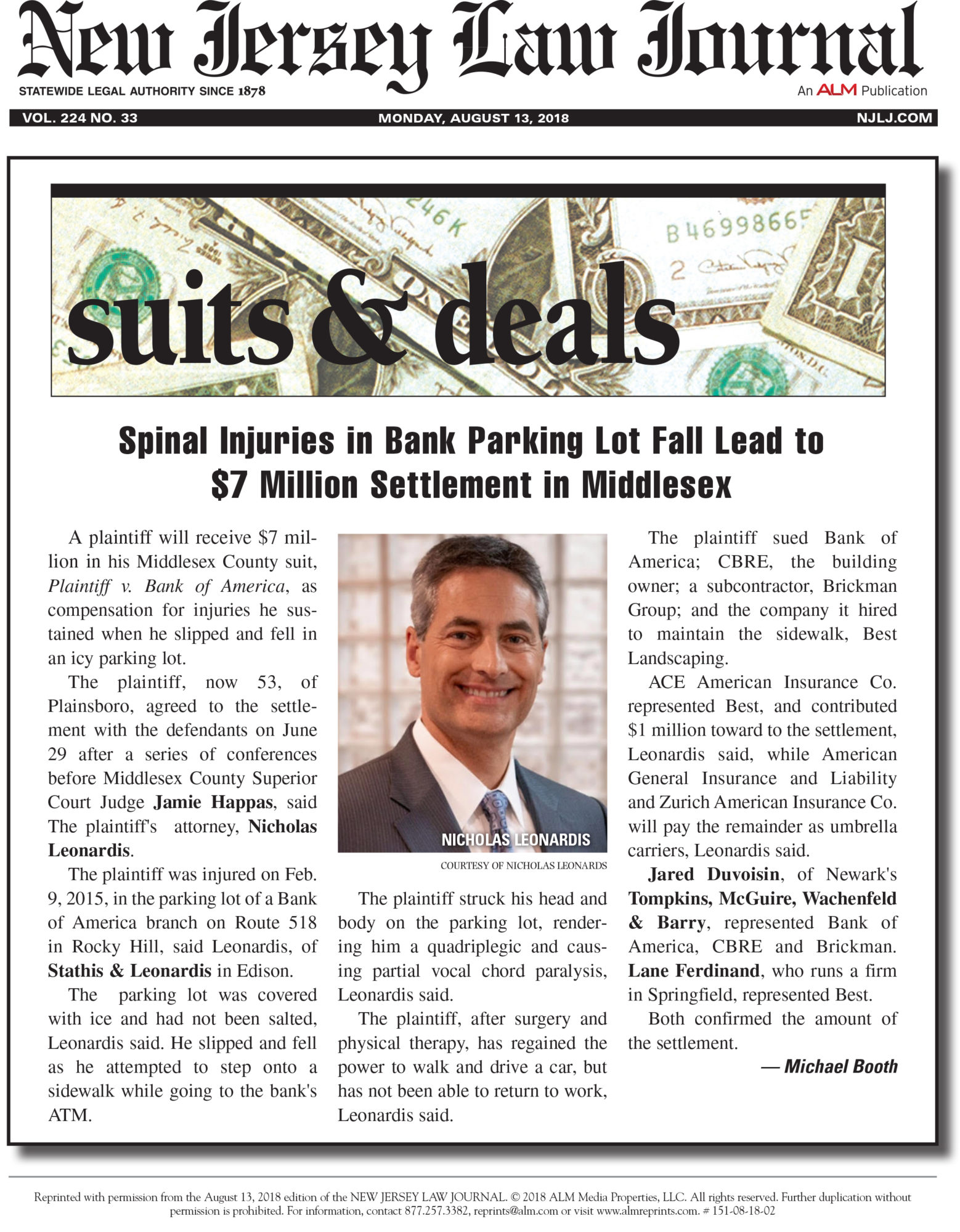 Stathis & Leonardis, LLC Edison, NJ Office