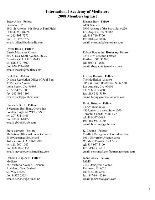 McWilliams Mediation Group Ltd Denver, CO Office