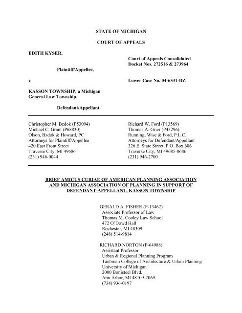 Olson & Howard, P.C Traverse City, MI Office