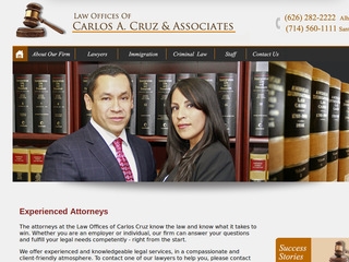 Law Offices of Carlos A. Cruz Alhambra,  Office