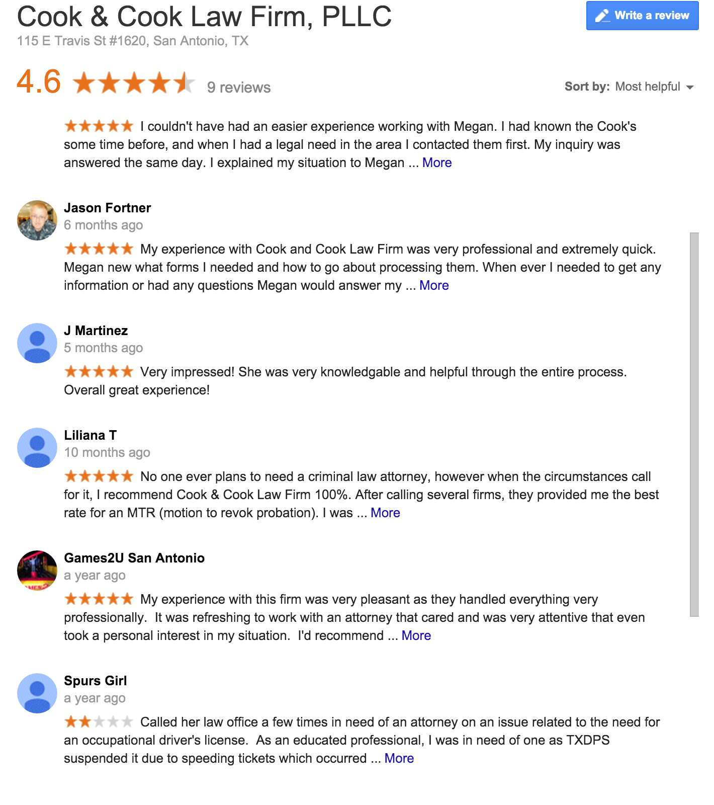 Cook & Cook Law Firm, PLLC San Antonio, TX Office