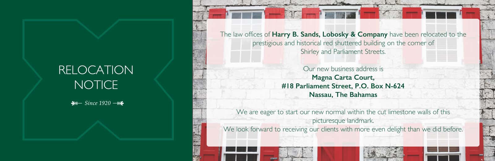 Harry B Sands, Lobosky & Co Nassau, Bahamas, The Office
