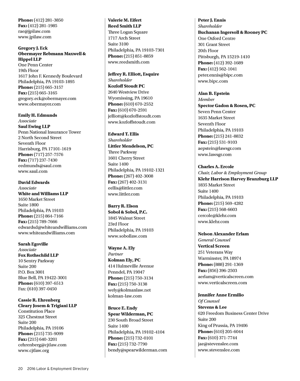 Spear Wilderman, P.C Philadelphia, PA Office