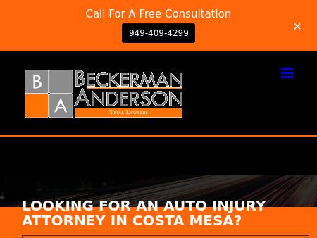 Beckerman Anderson, APC Costa Mesa,  Office