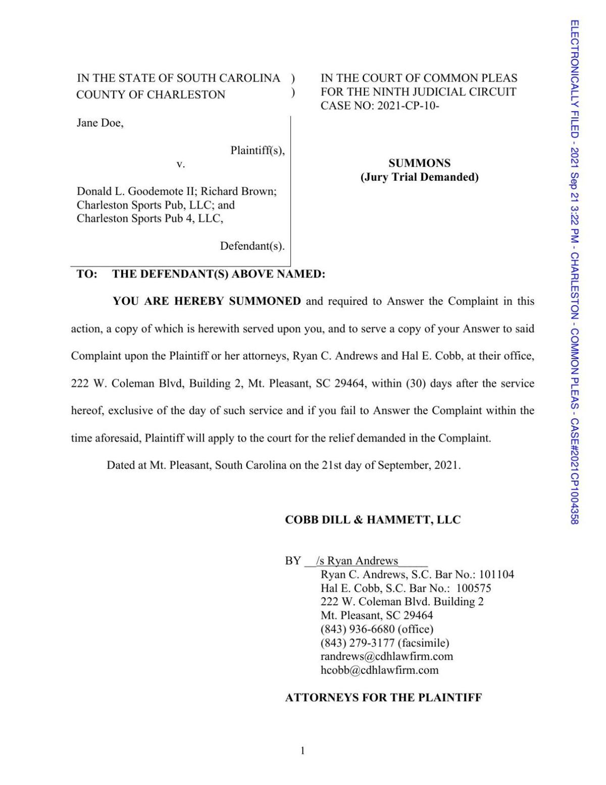 Cobb, Dill & Hammett, LLC Mount Pleasant,  Office