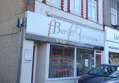 F Barnes Solicitors Limited Romford, United Kingdom Office