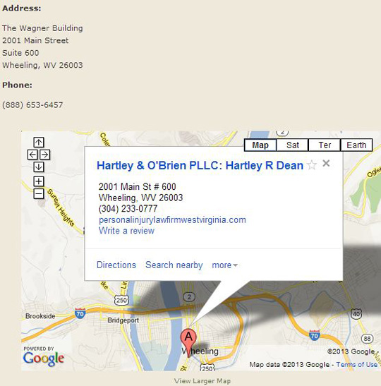 Hartley Law Group, PLLC Wheeling,  Office