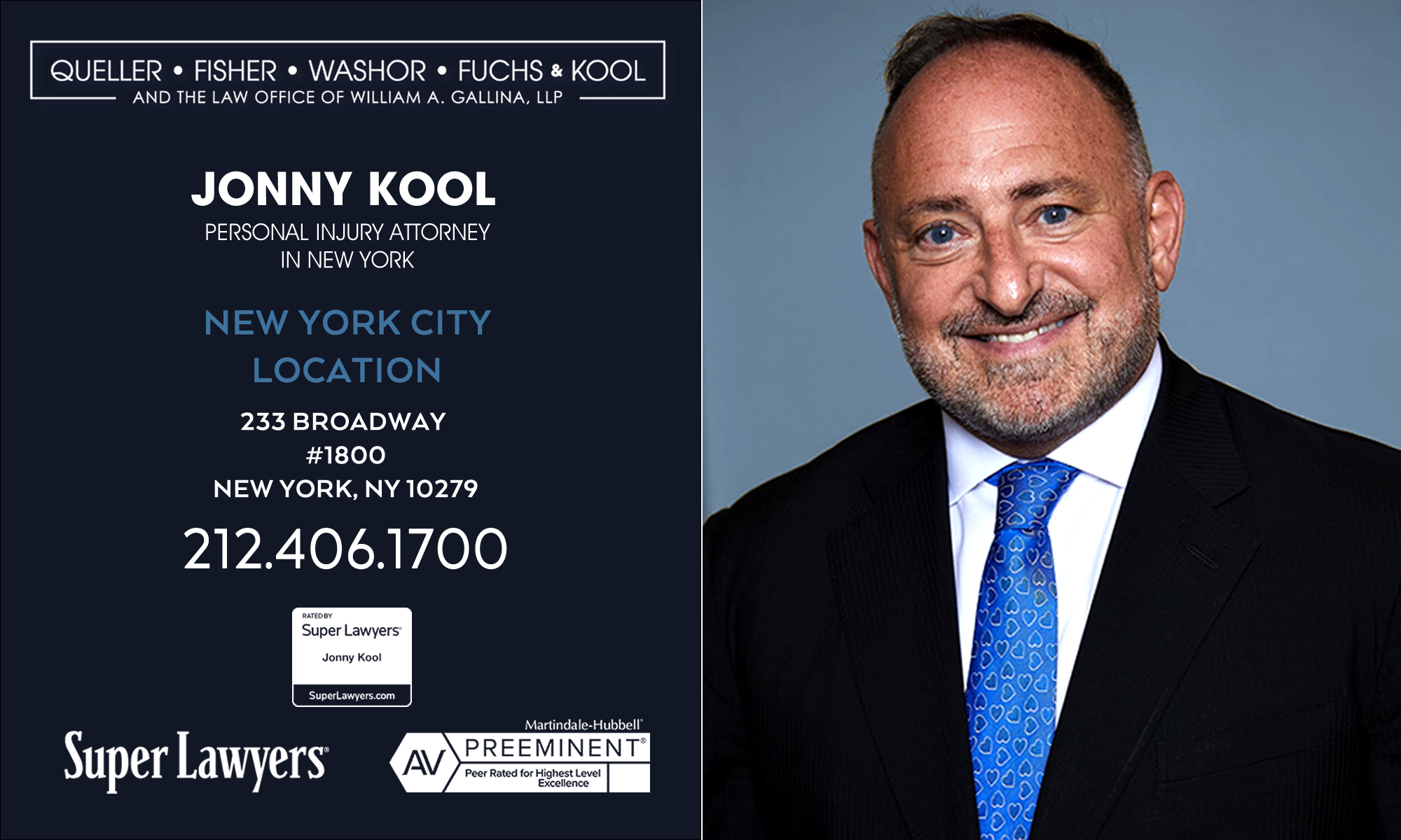 Queller, Fisher, Washor, Fuchs & Kool, LLP New York City, NY Office