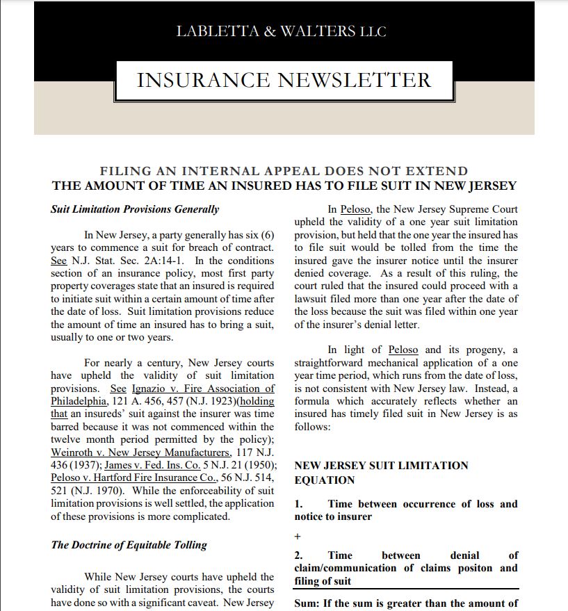 LaBletta & Walters LLC Red Bank, NJ Office