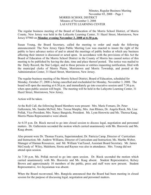 Wiley Malehorn Sirota & Raynes Morristown, NJ Office