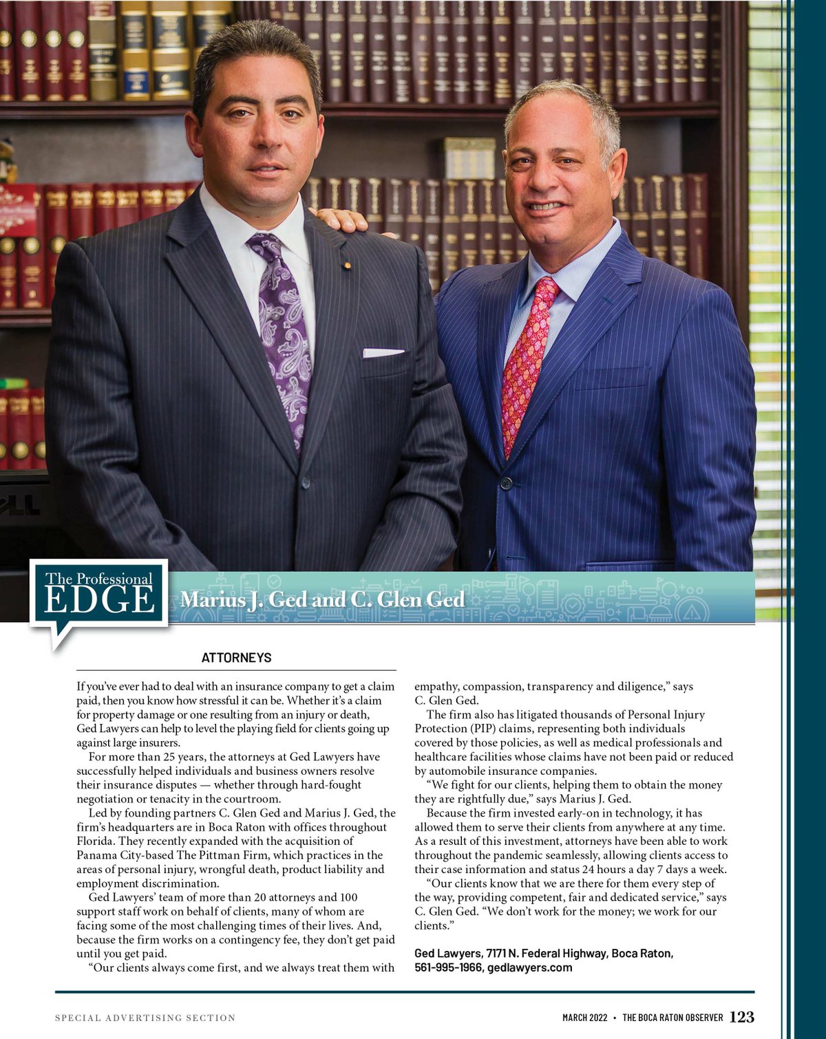 Ged Lawyers, LLP Boca Raton,  Office