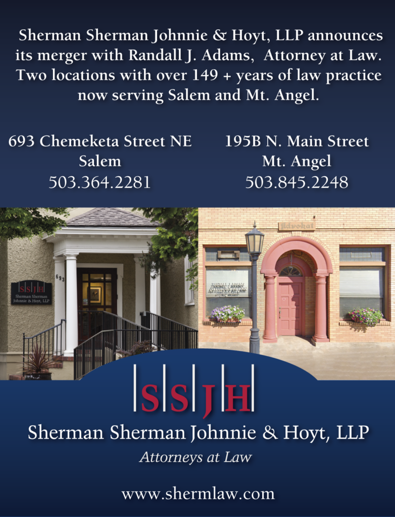 Sherman Sherman Johnnie & Hoyt, LLP Salem, OR Office