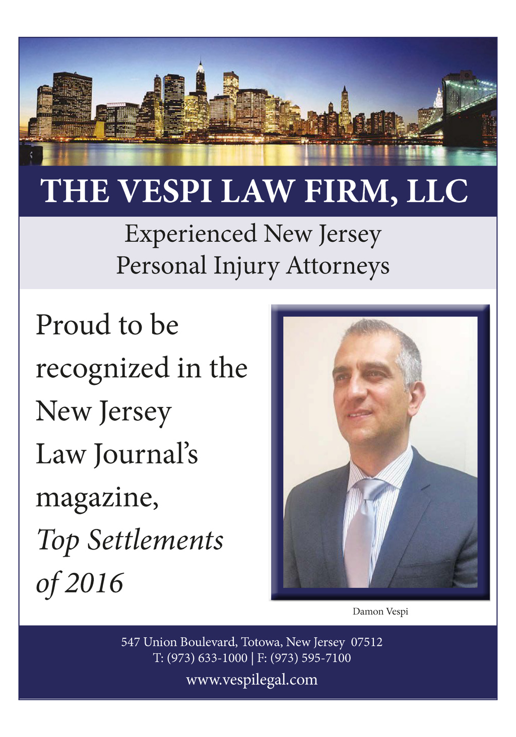 The Vespi Law Firm, LLC Totowa, NJ Office