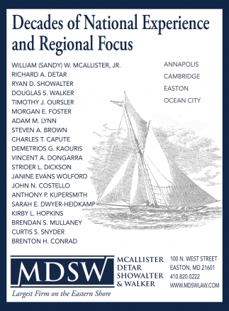 McAllister, DeTar, Showalter & Walker LLC Ocean City, MD Office