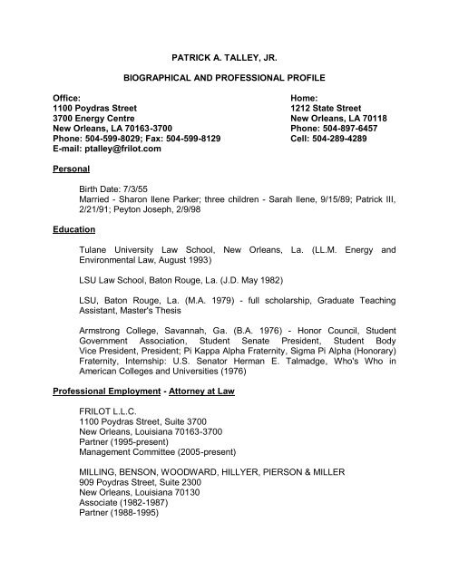 Frilot LLC New Orleans, LA Office