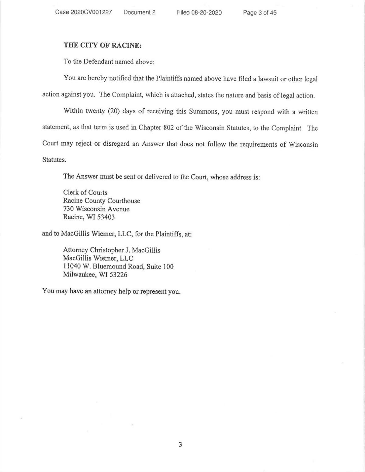 MacGillis Wiemer, LLC Milwaukee, WI Office