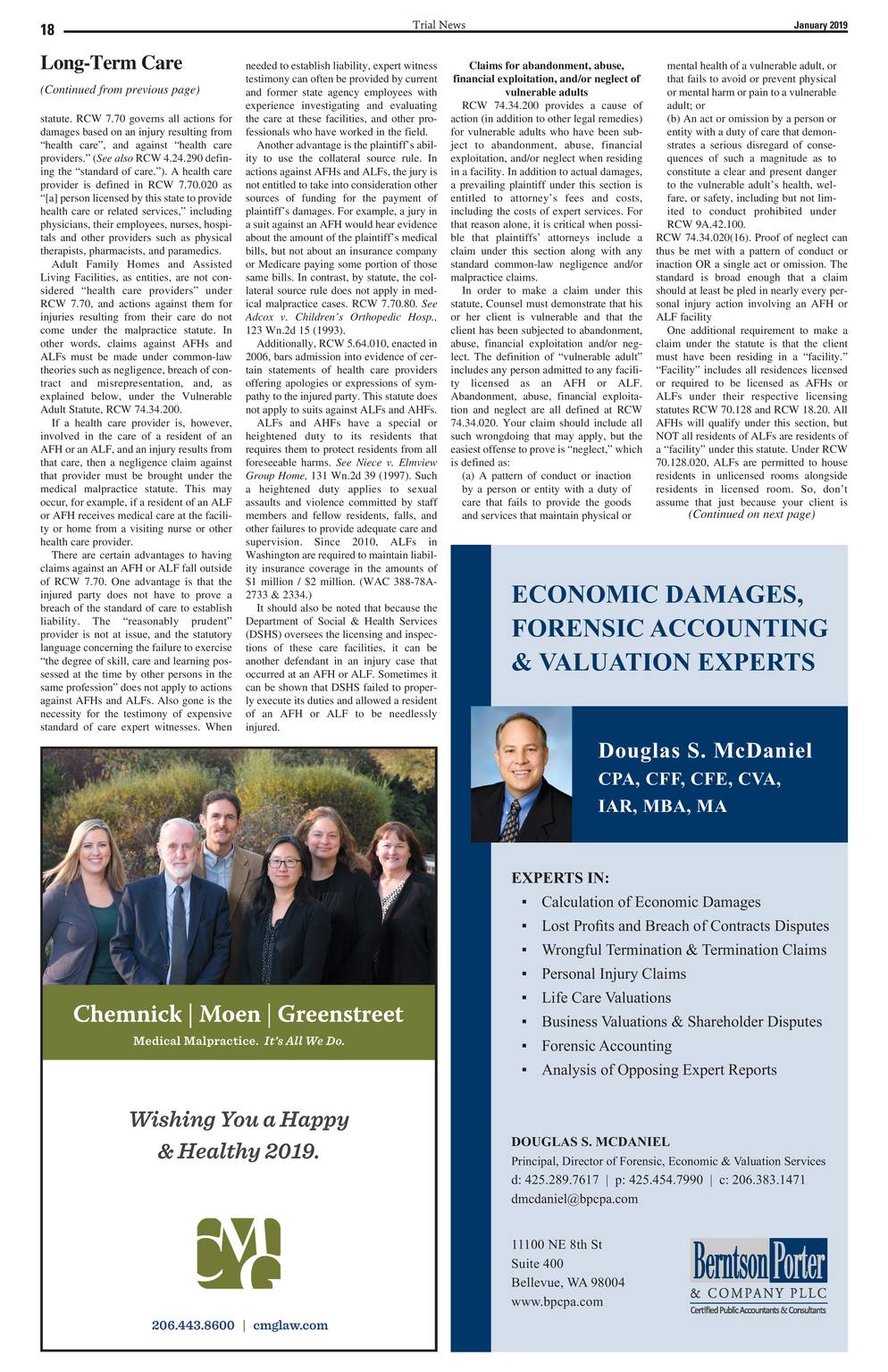 Chemnick, Moen & Greenstreet, PC Seattle, WA Office