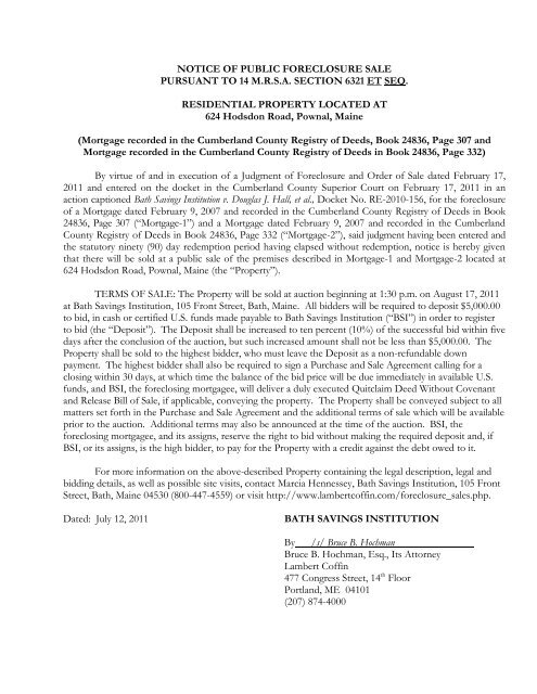 Lambert Coffin Portland, ME Office