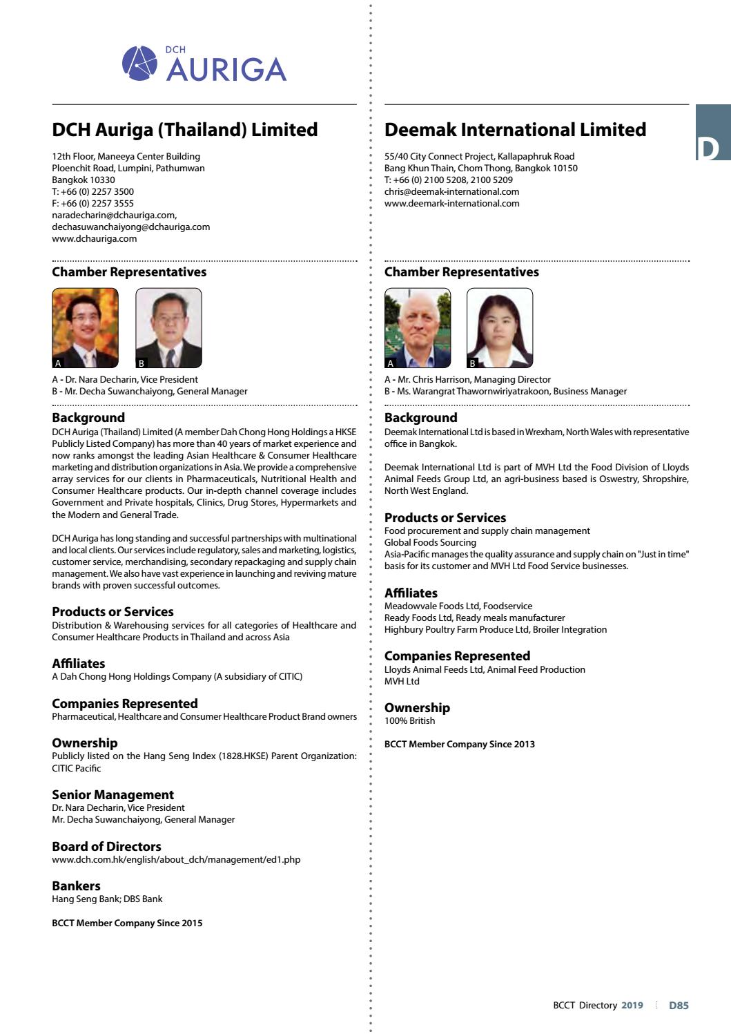 Charin & Associates Limited Bangkok, Thailand Office