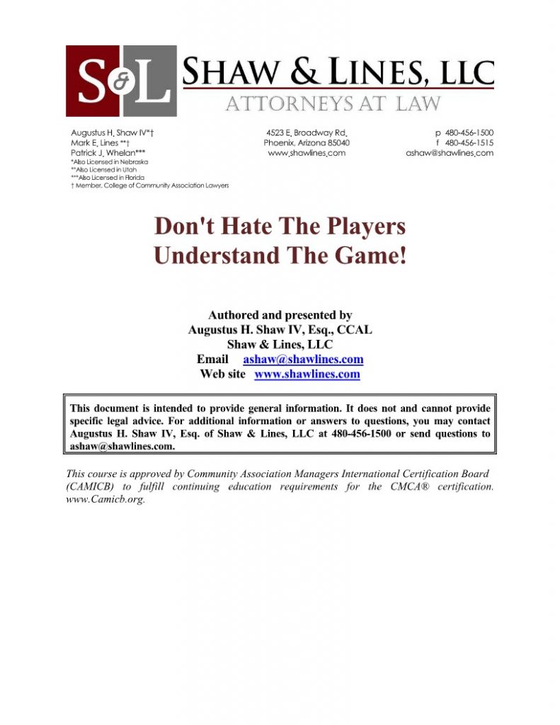 Shaw & Lines, LLC Phoenix, AZ Office