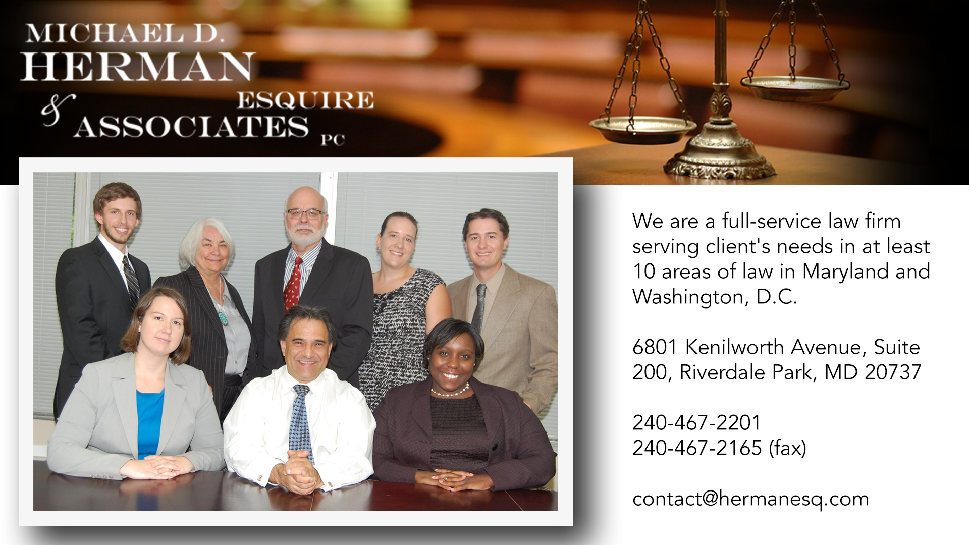 Law Offices of Michael G. Herman Riverdale, MD Office