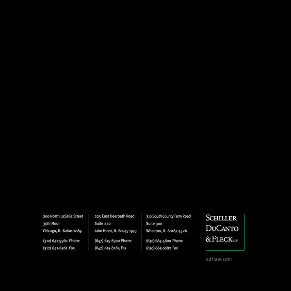 Schiller DuCanto & Fleck LLP Chicago, IL Office