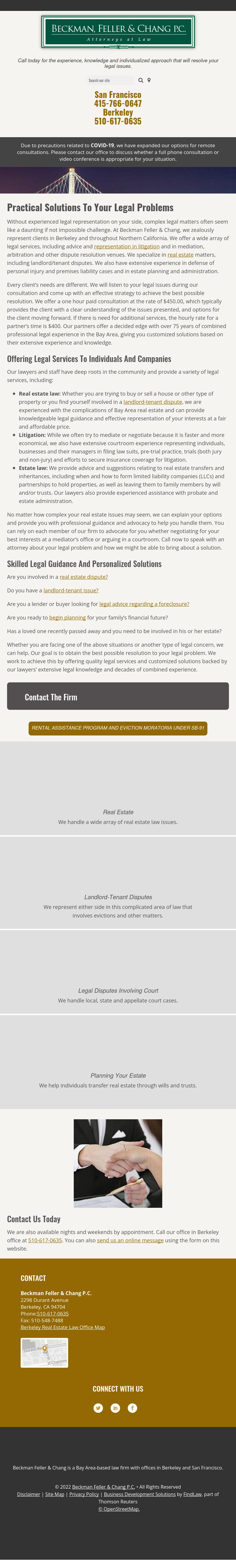 Beckman, Feller & Chang P.C Berkeley,  Office