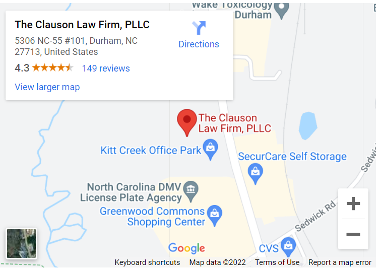 The Clauson Law Firm, PLLC Durham,  Office
