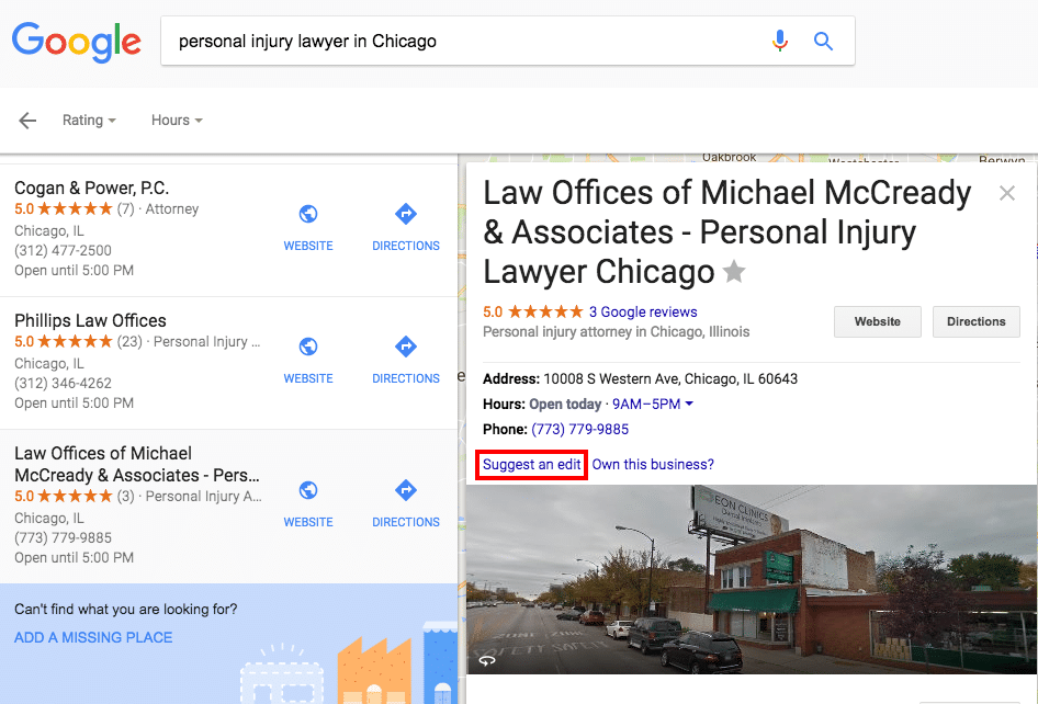 McCready Law Chicago,  Office